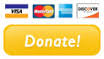 Donate button. Pay with Visa, Master Card, American Express and Discover